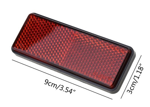 REFLECTIVE WARNING PLATE MOTORCYCLE SCOOTER QUAD REFLECTOR FOR YAMAHA SUZUKI