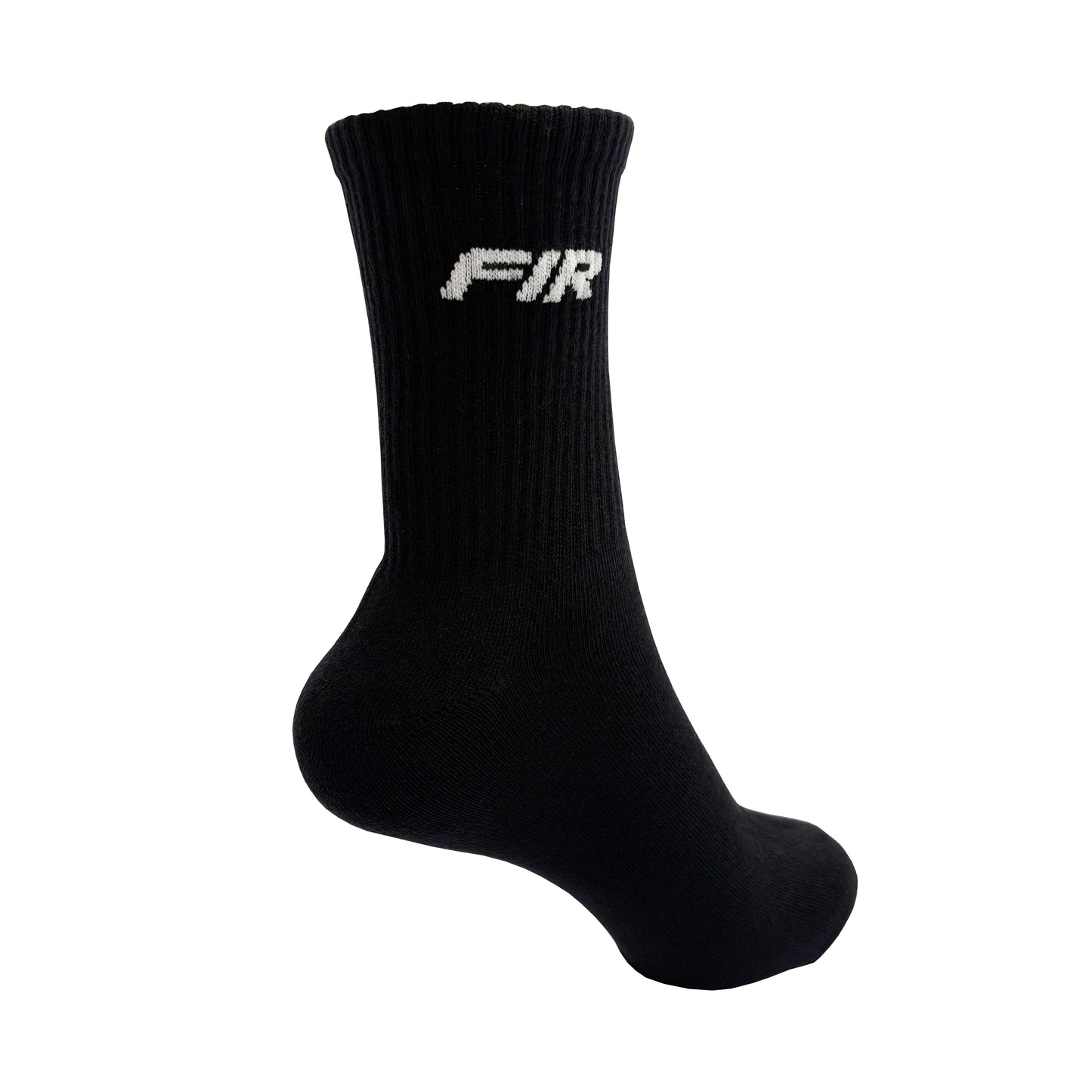 UNISEX SOCKS BLACK WITH WHITE FIR DESIGN SIZE L (UK 7-11)