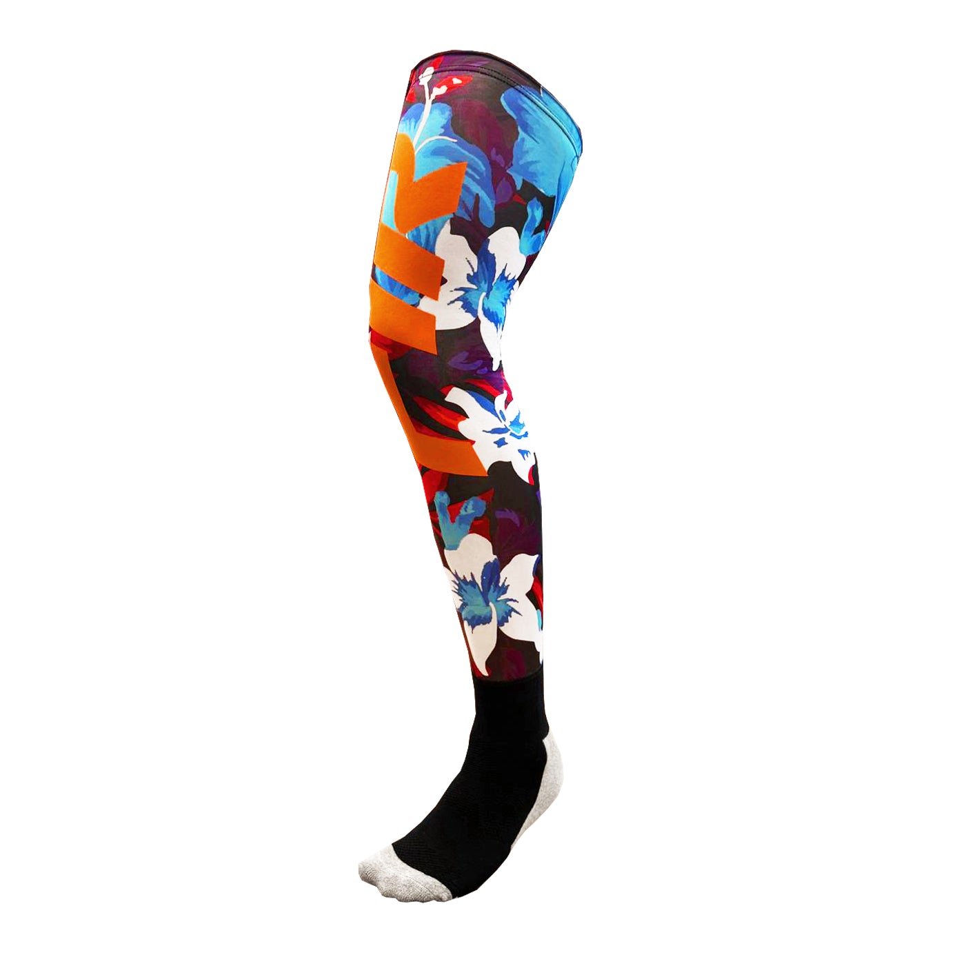 KNEE BRACE MX ENDURO SOCKS WITH FIR FLOWER DESIGN SIZE L/XL SIZE UK 8+