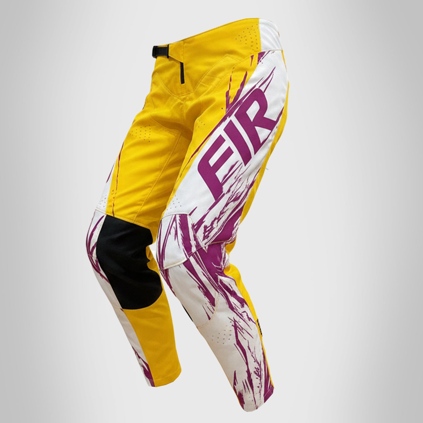 EFFEX PANTS YELLOW AND PURPLE SIZE 32, MX RACE WEAR, ENDURO GEAR