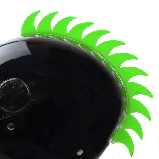 HELMET DECORATION MOHAWK GREEN, ADHESIVE BLADE DESIGN