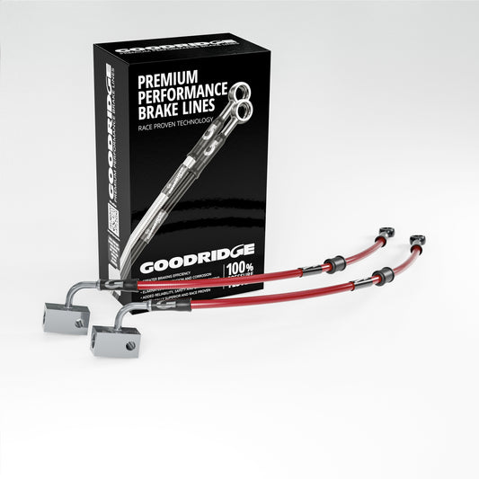 Goodridge KW0804-2RCBK-RD: manufacturer representative image; selected specification stated in listing.