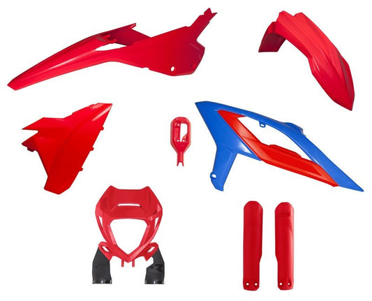 PLASTIC KIT/6 2023-24 BETA RR, RED/BLUE, RTECH R-KITBET-RSB-623