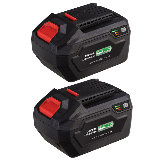 20V 6Ah BATTERY PACK LITHIUM SV20, 2 BATTERIES