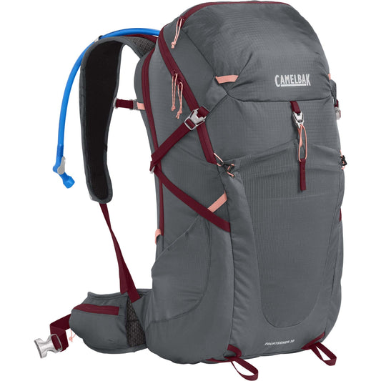 CAMELBAK WOMEN'S FOURTEENER 30 HYDRATION PACK 2023: CASTLEROCK/CABERNET CBWFOUR32