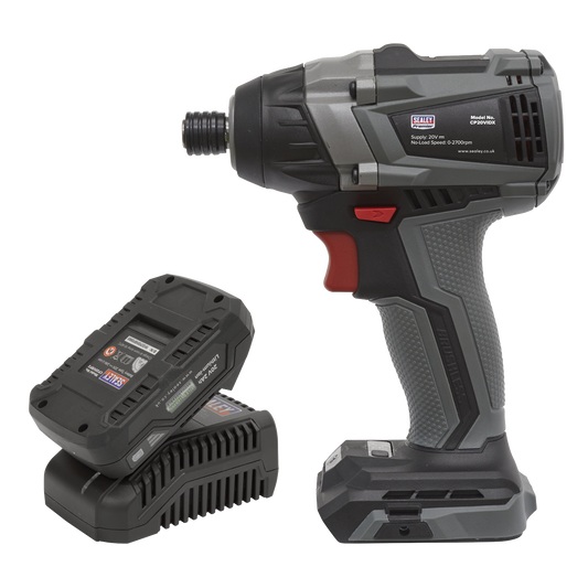 20V 1/4" HEX IMPACT DRIVER KIT, LITHIUM BATTERY, BRUSHLESS