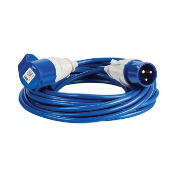DEFENDER EXTENSION LEAD BLUE, 2.5mm, 16A, 14M