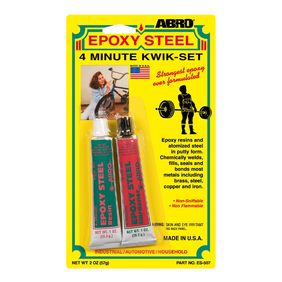 ABRO EPOXY STEEL 4MIN QUICK SET ES-507