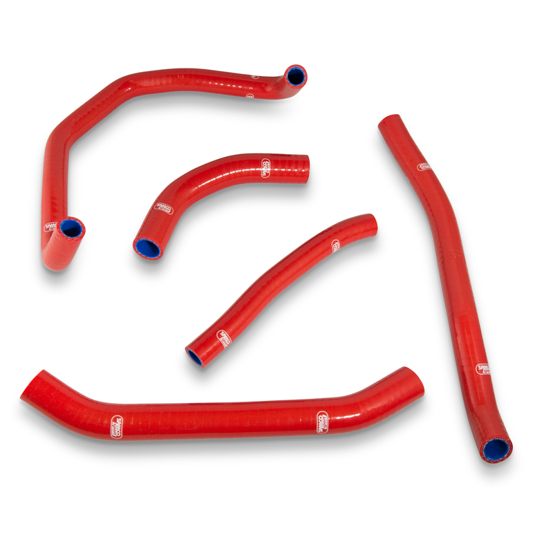 SAMCO HOSE KIT HONDA AFRICA TWIN OEM STYLE, 5 PIECE KIT, RED, HON-108-RD