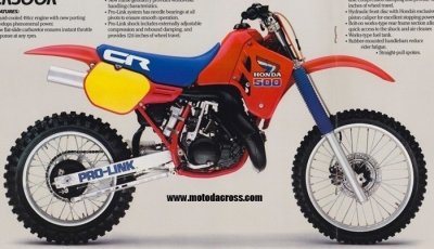 1985 Honda CR 500 Plastic Kit Flash Red