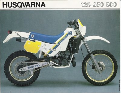 1985 1986 Husqvarna WR 125 250 400 500 Enduro Plastic Kit