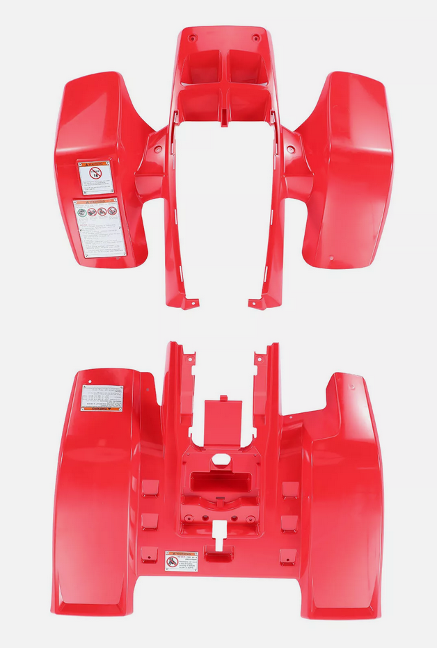 Yamaha Banshee Plastic Kit / Body Set - RED - YFZ 350 1987-2006 - 2GU-W2151-71-00