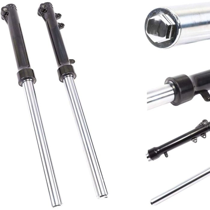 UNIVERSAL 33mm PIT BIKE FORKS WITH 12mm SPINDLE
