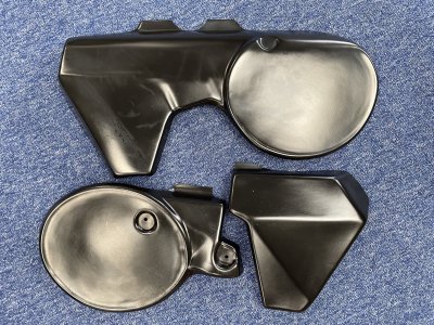 1982 Husqvarna CR, WR, XC Side Panels Black