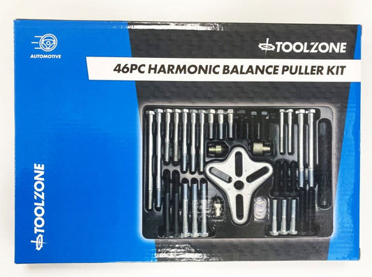 HARMONIC BALANCE PULLER SET 46pc FOR PULLEYS AND STEERING WHEELS - TOOLZONE KDPAU015