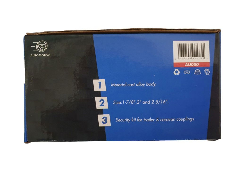 BALL HITCH SECURITY COUPLING FOR 1 7/8", 2" AND 2-5/16" WITH KEYS - TOOLZONE KDPAU050