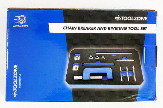 CHAIN BREAKER AND RIVETING TOOL FOR MOTORCYCLE DRIVE CHAINS 3-5mm - TOOLZONE KDPAU052