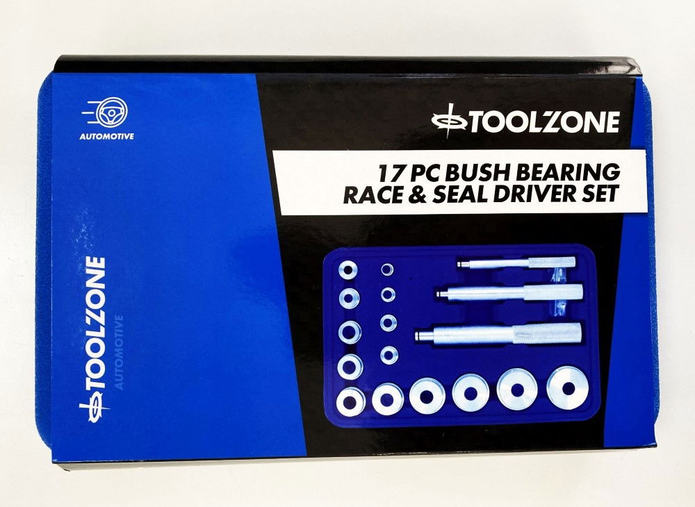 BUSH BEARING RACE AND SEAL DRIVER SET 17pc 10-42mm - TOOLZONE KDPAU366