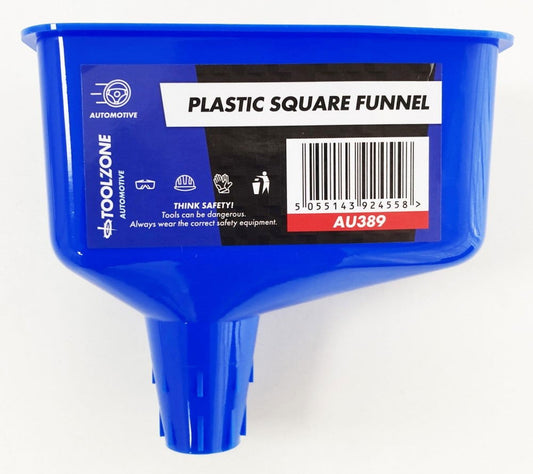 PLASTIC SQUARE FUNNEL 0.85 l OFFSET TAPERED SPOUT - TOOLZONE KDPAU389