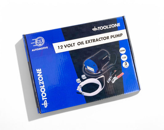 OIL EXTRACTOR PUMP 12 volt WITH ACCESSORIES - TOOLZONE KDPAU398