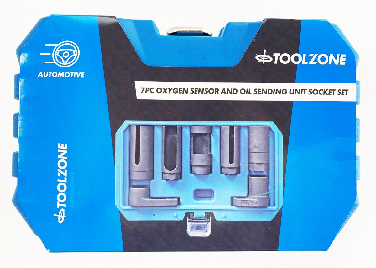OXYGEN SENSOR AND OIL SENDER UNIT SOCKET SET 7pc - TOOLZONE KDPAU399