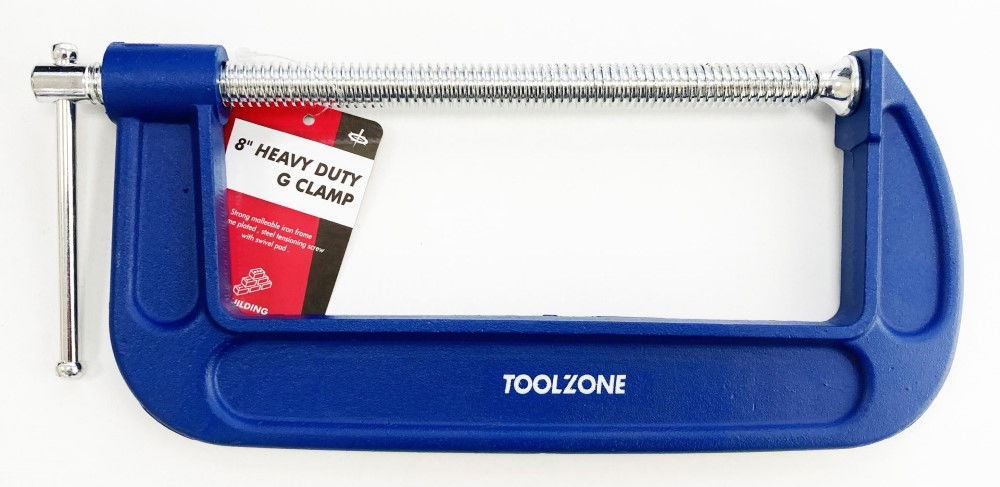 G CLAMP HEAVY DUTY 8" - TOOLZONE KDPCL092
