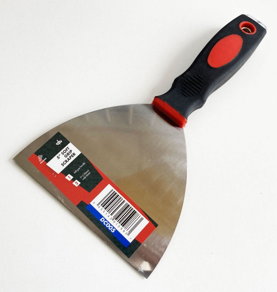 SCRAPER 5" SOFT GRIP HANDLE - TOOLZONE KDPDC005