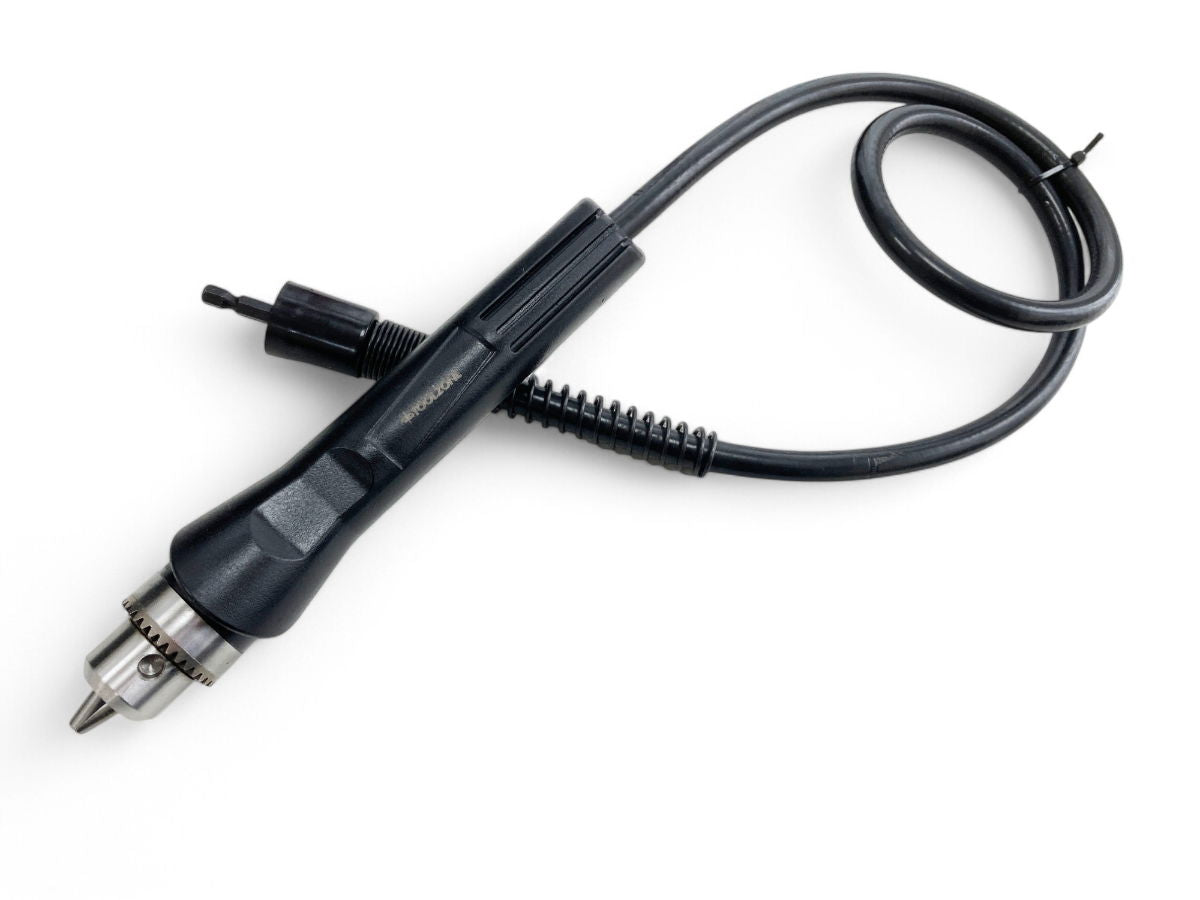 FLEXIBLE DRILL SHAFT 1200mm 10mm CHUCK 1/4" DRIVE - TOOLZONE KDPDR190