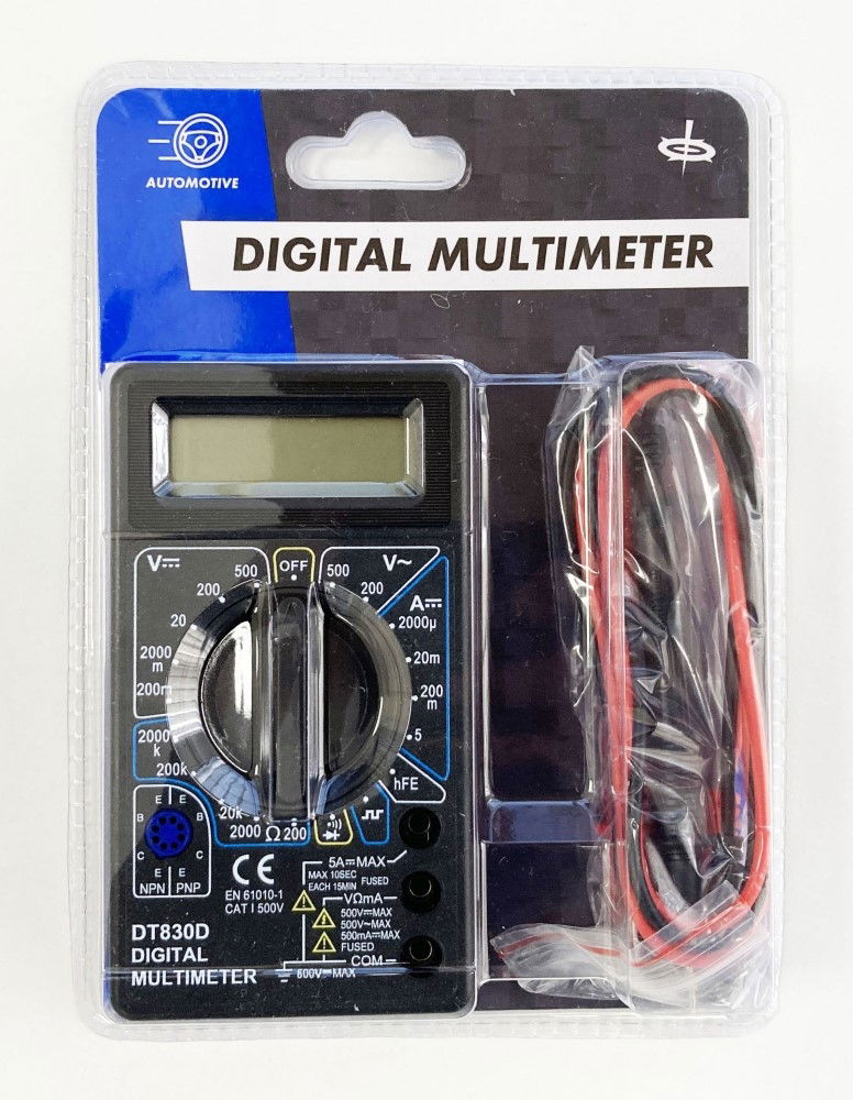 DIGITAL MULTIMETER STANDARD 3-1/2" DISPLAY MAX 1999 - TOOLZONE KDPEL059
