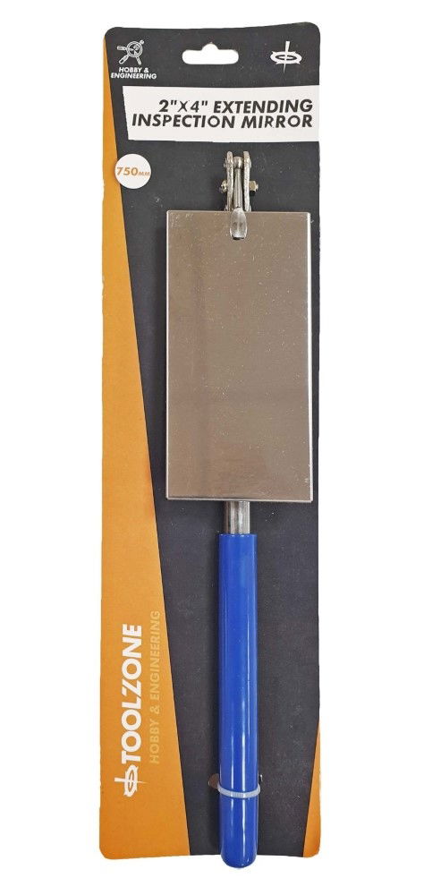 EXTENDING INSPECTION MIRROR 2"x4" FOAM GRIP EXTENDS TO 30" - TOOLZONE KDPHB231