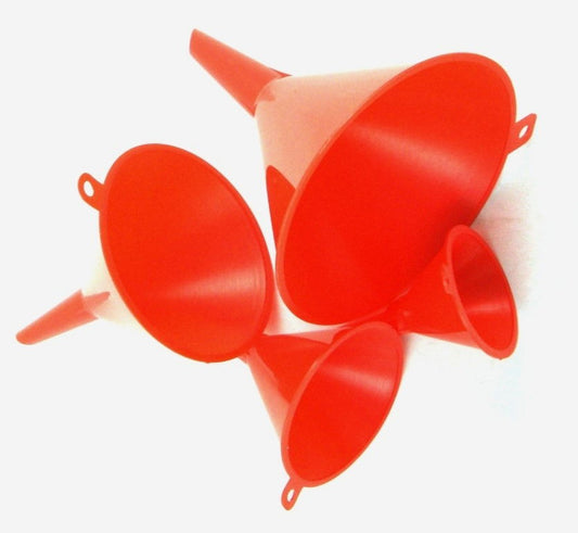 FUNNEL SET 4pc PLASTIC 50-110mm - TOOLZONE KDPHW106