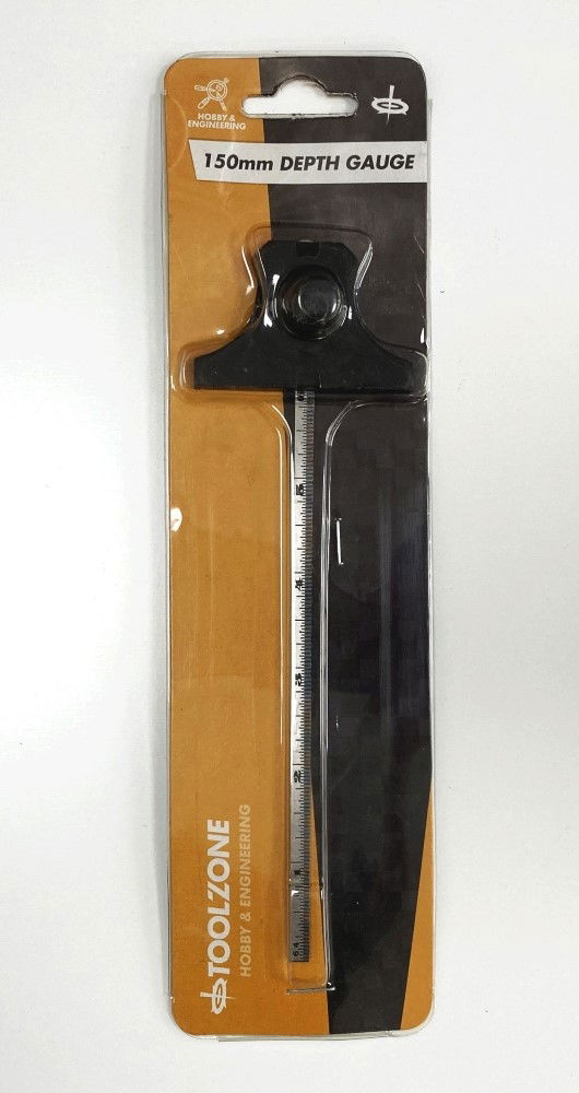 DEPTH GAUGE 6" 0-150mm METRIC AND IMPERIAL - TOOLZONE KDPMS077