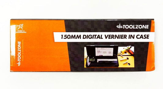 DIGITAL VERNIER CALIPER 150mm IN CASE +/-0.02mm ACCURACY - TOOLZONE KDPMS092