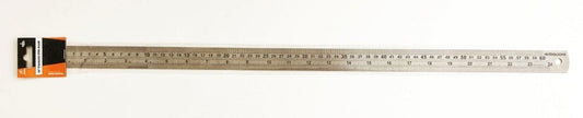 STAINLESS STEEL RULER 24" 1.2mm THICKNESS METRIC AND IMPERIAL - TOOLZONE KDPMS101