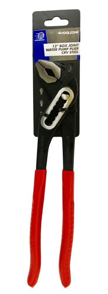 WATER PUMP PLIERS BOX JOINT 12" CRV BLACK FINISH - TOOLZONE KDPPL146