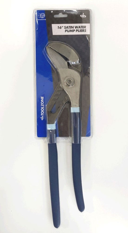 WATER PUMP PLIERS 16" SATIN FINISH GROOVE JOINT - TOOLZONE KDPPL162