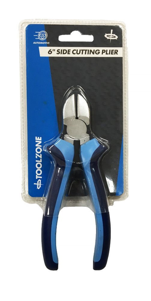 SIDE CUT PLIER HEAVY DUTY 6" SATIN FINISH DROP FORGED STEEL - TOOLZONE KDPPL204