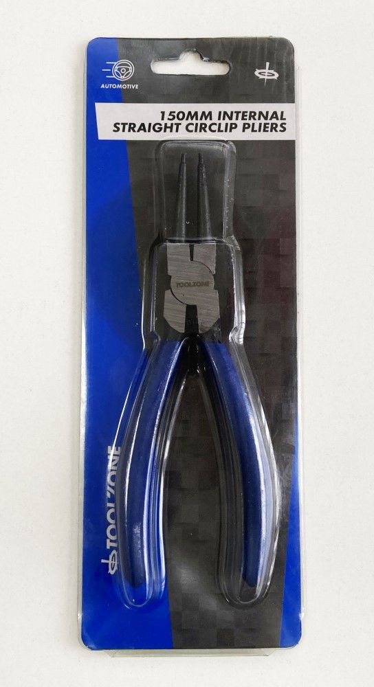 CIRCLIP PLIERS INTERNAL STRAIGHT 6" CARBON STEEL - TOOLZONE KDPPL237