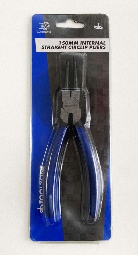 CIRCLIP PLIERS INTERNAL STRAIGHT 6" CARBON STEEL - TOOLZONE KDPPL237