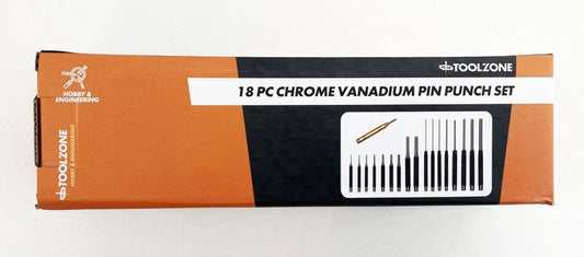 PUNCH SET 18PC CRV 1.5mm-9.5mm TETRON WALLET - TOOLZONE KDPPN011