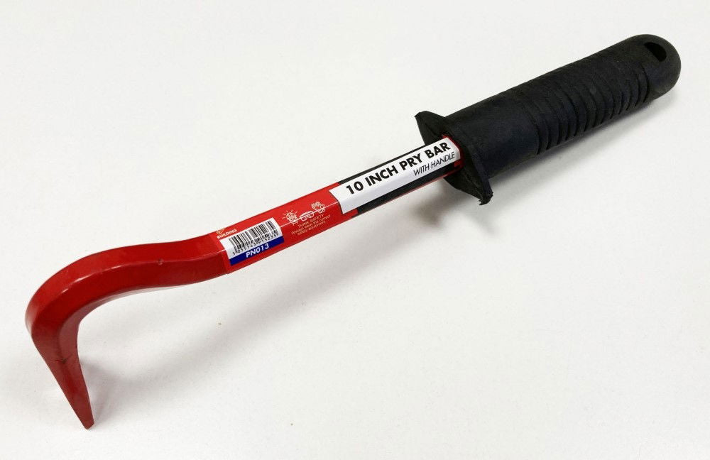 PRY BAR 10" SWAN NECK RUBBER HANDLE - TOOLZONE KDPPN013