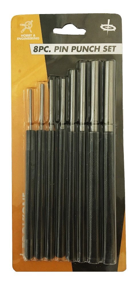 PIN PUNCH SET 8PC 3/32" TO 3/8" - TOOLZONE KDPPN140