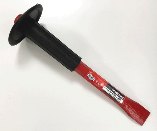 COLD CHISEL 10" x 5/8" WITH PLASTIC HAND GUARD - TOOLZONE KDPPN147