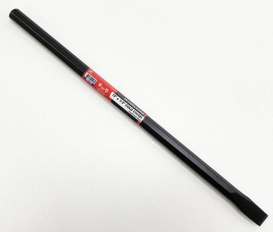 COLD CHISEL 12" x 1/2" DROP FORGED HARDENED STEEL BLACK FINISH - TOOLZONE KDPPN159