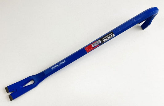 WRECKING BAR EXTRA HEAVY DUTY 18" x 18mm WITH NAIL PULLER SLOT - TOOLZONE KDPPN168