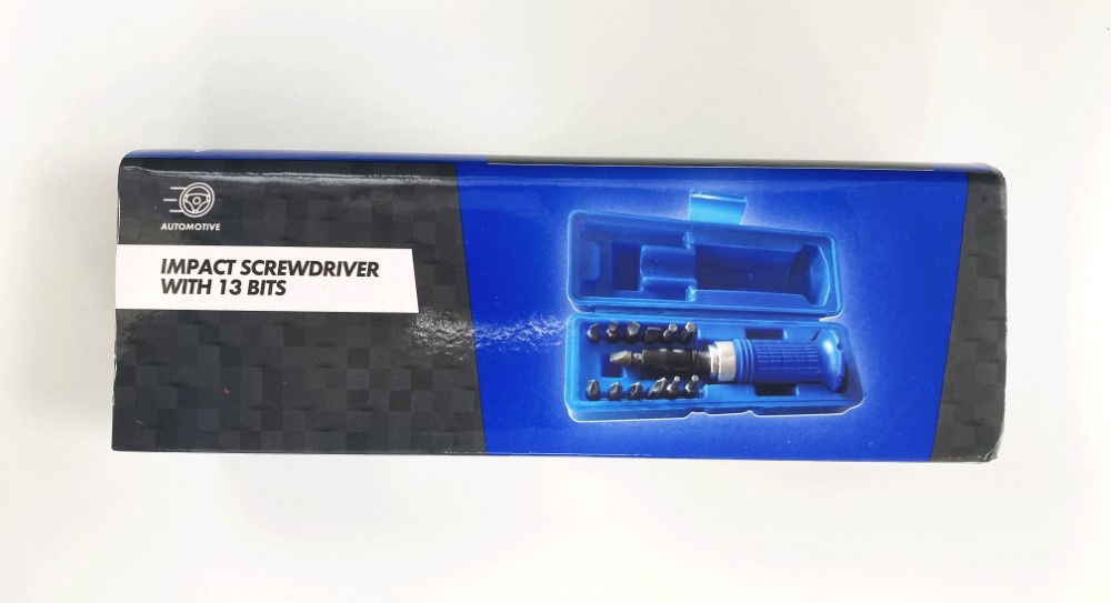IMPACT SCREWDRIVER SET WITH 13 BITS 1/2" DRIVE - TOOLZONE KDPSD173