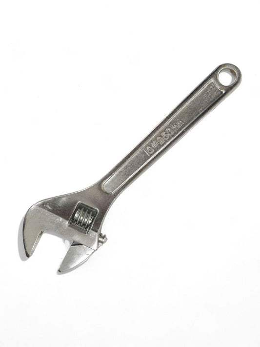 ADJUSTABLE SPANNER 10" MAX JAW 29mm DROP FORGED CHROME PLATED - TOOLZONE KDPSP044
