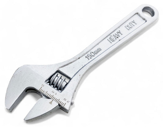ADJUSTABLE SPANNER 6" MAX JAW 20mm DROP FORGED SATIN FINISH - TOOLZONE KDPSP050