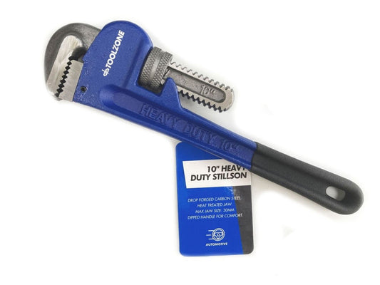 STILLSON WRENCH 10" HEAVY DUTY DROP FORGED CARBON STEEL - TOOLZONE KDPSP121