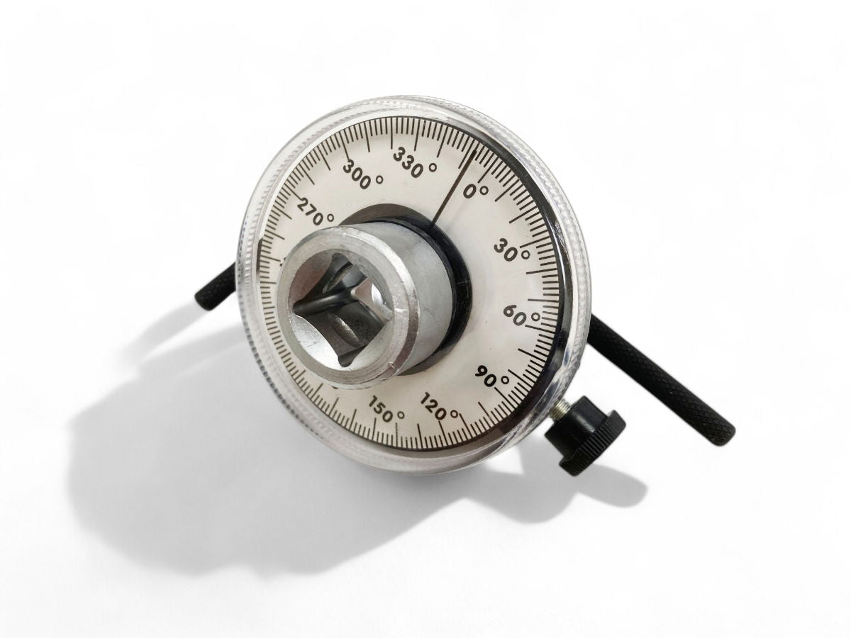 ANGULAR TORQUE GAUGE 1/2" DRIVE CHROME VANADIUM 2 DEGREE GRADUATIONS - TOOLZONE KDPSS008